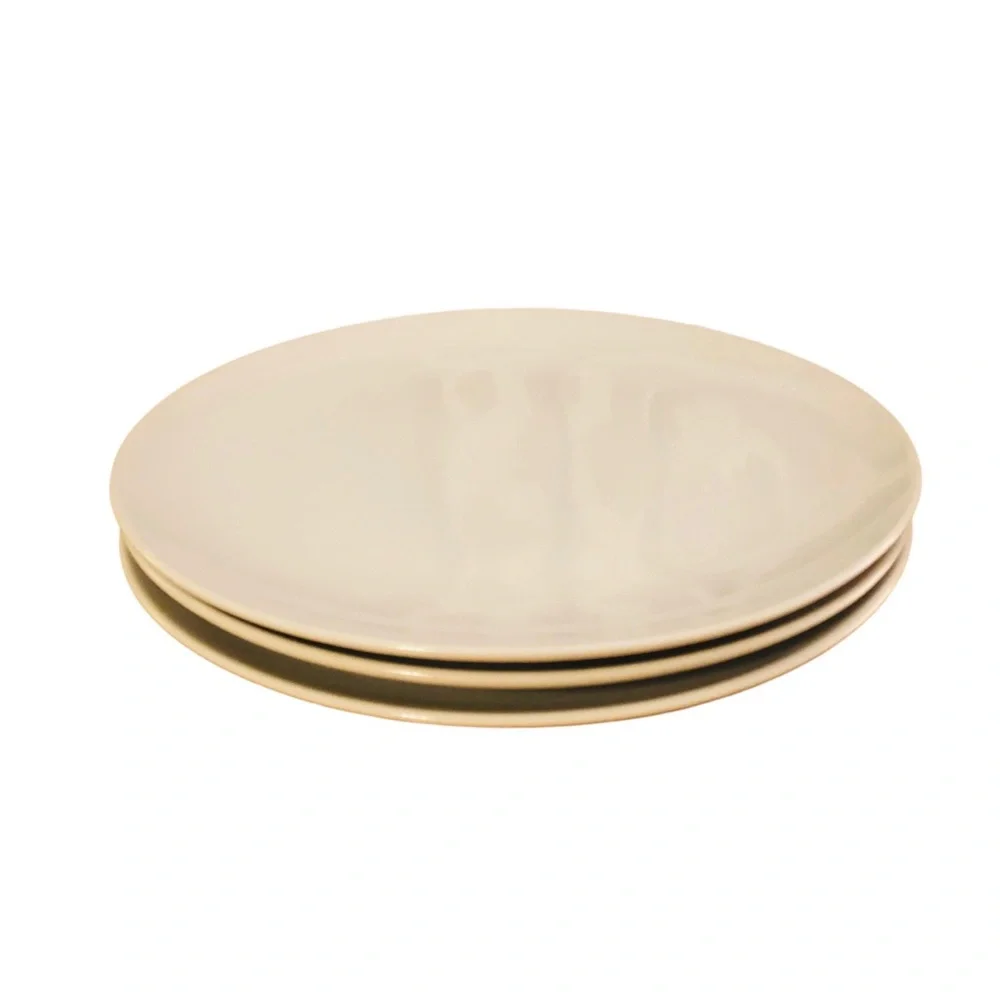 3 white Ikea dinner plates (10.5 inch diameter)